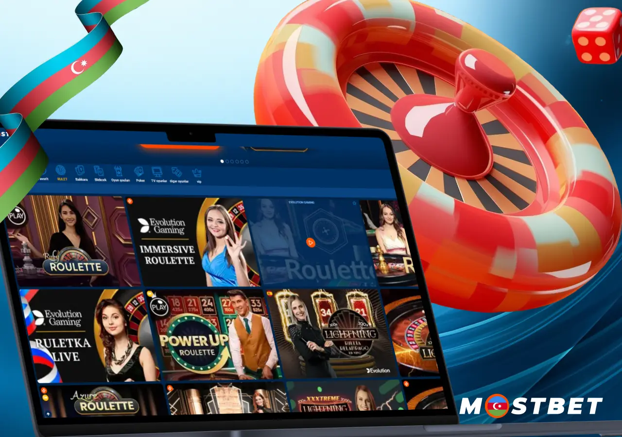 Azərbaycandan olan oyunçular üçün canlı yayımla HD keyfiyyətdə rulet oyunları