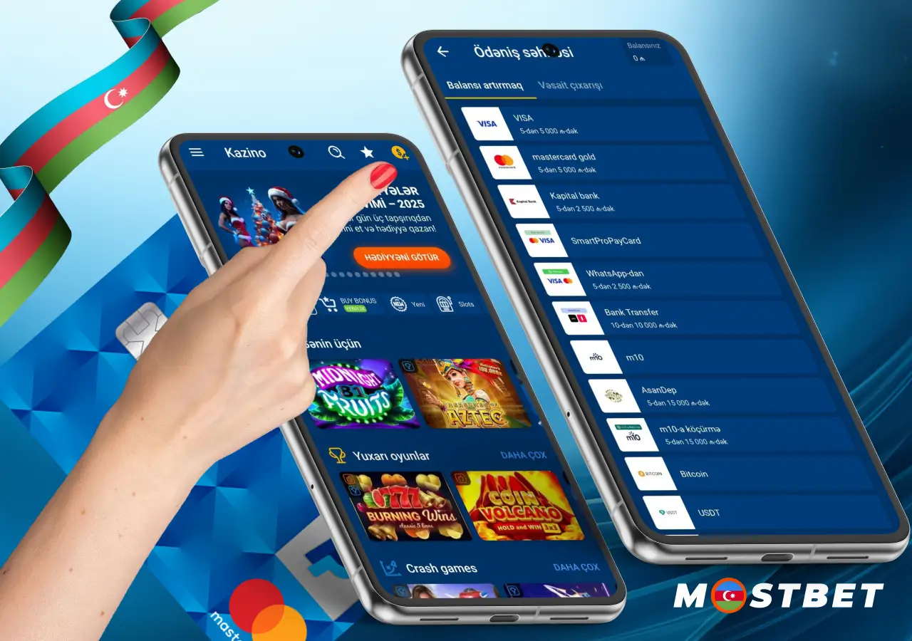 Mobil proqram vasitəsilə ilk depozitinizi etmək üçün addımlar