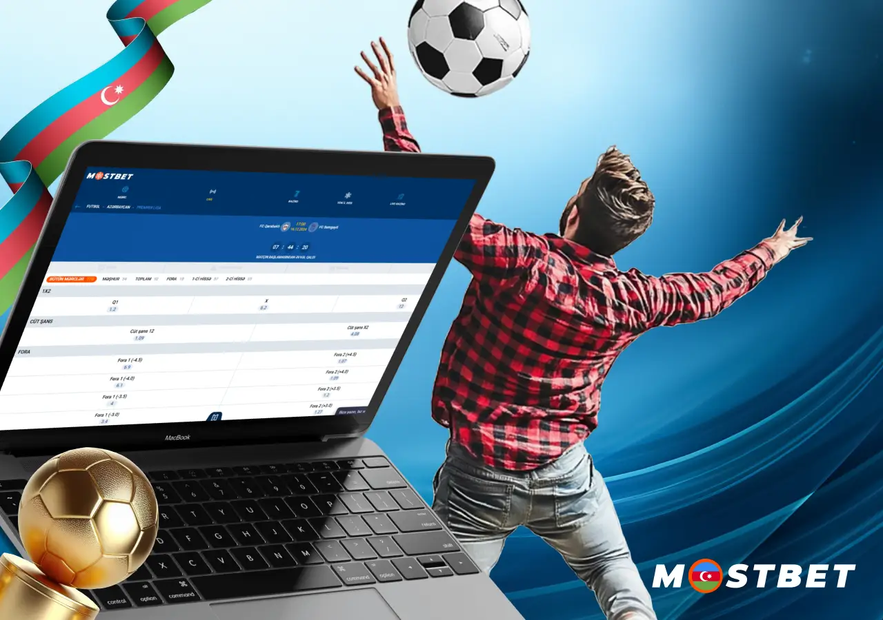 Bukmeker kontorunda futbol mərclərinin nəzərdən keçirilməsi