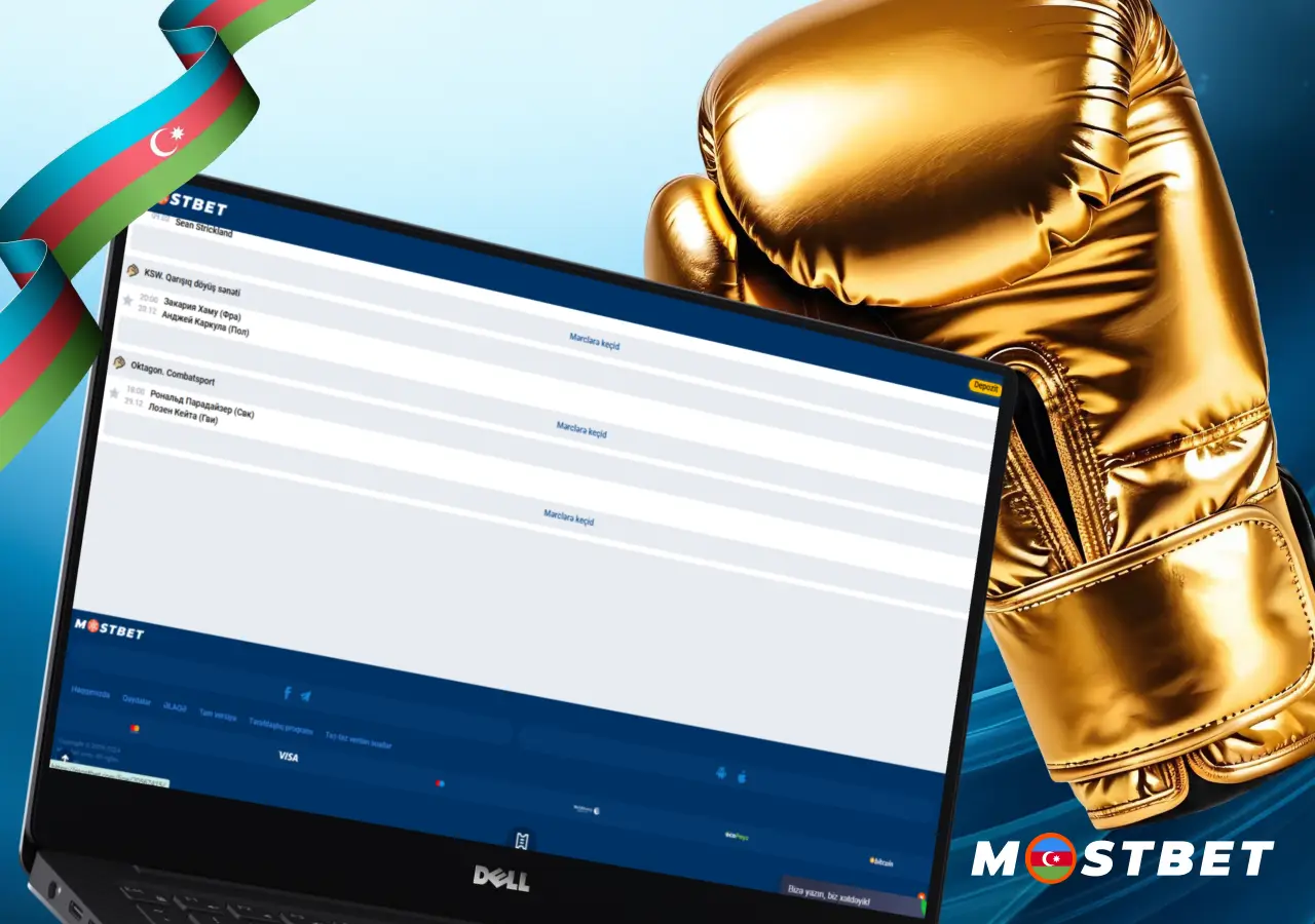 Bukmeker kontorunda MMA üzrə mərclərin nəzərdən keçirilməsi