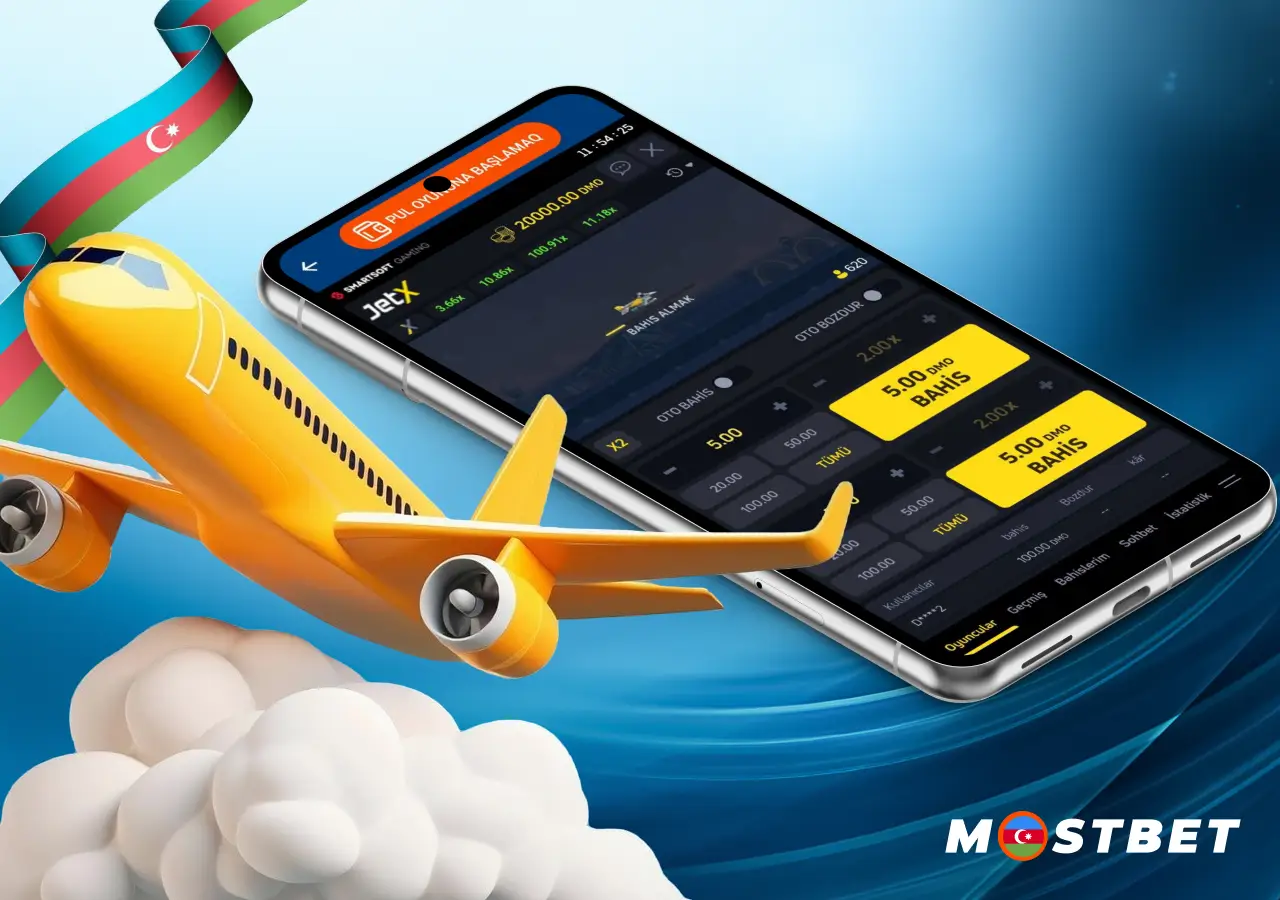 Bukmeker proqramında JetX oyunu