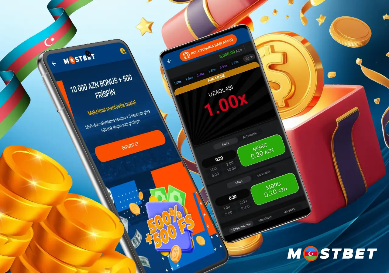 Aviator oynamaq üçün mövcud bonusların təsviri